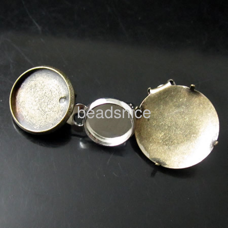 Brass Clip-On Earring Components,Lead-Safe,Nickel-Free,